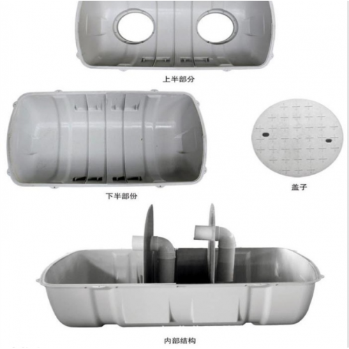 涌澤玻璃鋼三格化糞池模壓化糞池