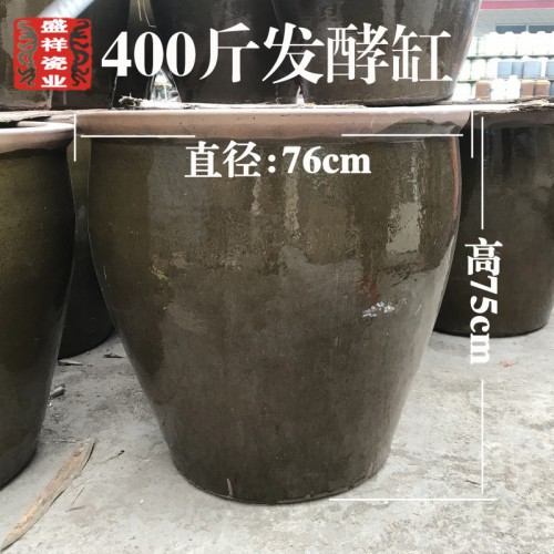 200/400/600斤發(fā)酵缸雙面釉陶瓷工藝保質(zhì)河南廠家