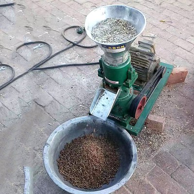 樂民牌秸稈制粒機 家禽專用顆粒飼料機 全自動平模造粒機