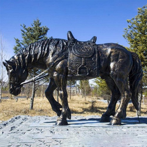 動物雕塑  園林雕塑 鑄銅馬雕塑定制