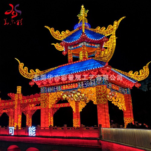 中秋節(jié)端午節(jié)景區(qū)公園商城入口傳統(tǒng)風(fēng)自貢花燈裝飾彩燈