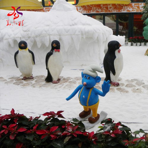 景區(qū)公園大型仿真雪景裝飾布置源頭廠家人造雪景氛圍定制