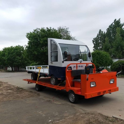 工業(yè)電動平板車  電動廠區(qū)搬運車  工地倉庫拉貨電瓶車