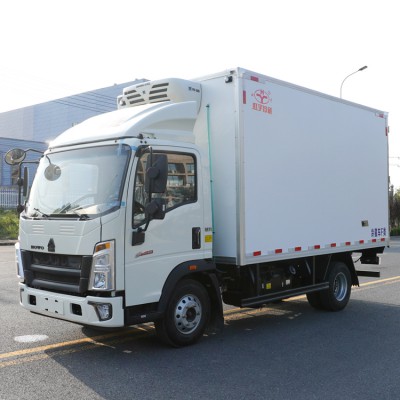 國六重汽冷藏車 藍(lán)牌4.2米冷鏈車 重汽豪沃悍將冷藏車