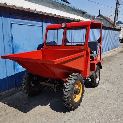 柴油四輪蹦蹦車 前卸式翻斗車 工程運輸自卸翻斗車