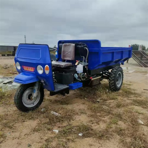 18馬力柴油自卸三輪車 22馬力時(shí)風(fēng)后橋小型工程三輪車