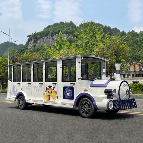 14座小火車造型電動觀光車廠家校園廠區(qū)接待車景區(qū)旅游車價格