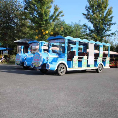 湖南14座豪華觀光電動小火車廠家景區(qū)公園接送電動車價格及圖片