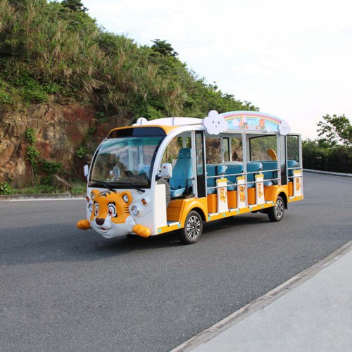 浙江17座小老虎造型電動觀光車 校園酒店旅游景區(qū)觀光代步車