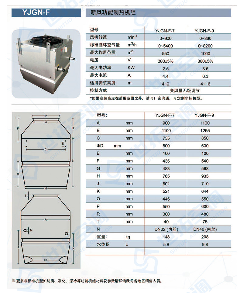 側(cè)送風高大空間供暖機組_10